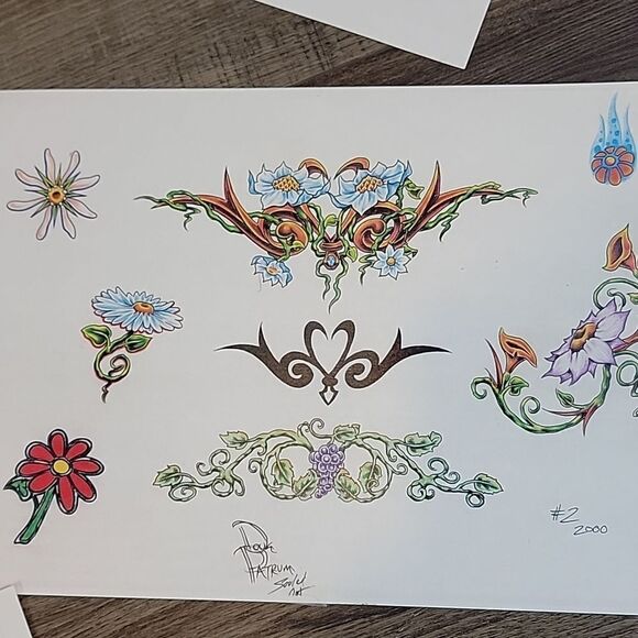 Doug Patrum tattoo flash art Set of 8 - Picture 10 of 10